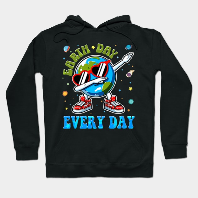 Happy Earth Day 2024 Funny Earth Day Dab Hoodie by Wahetna